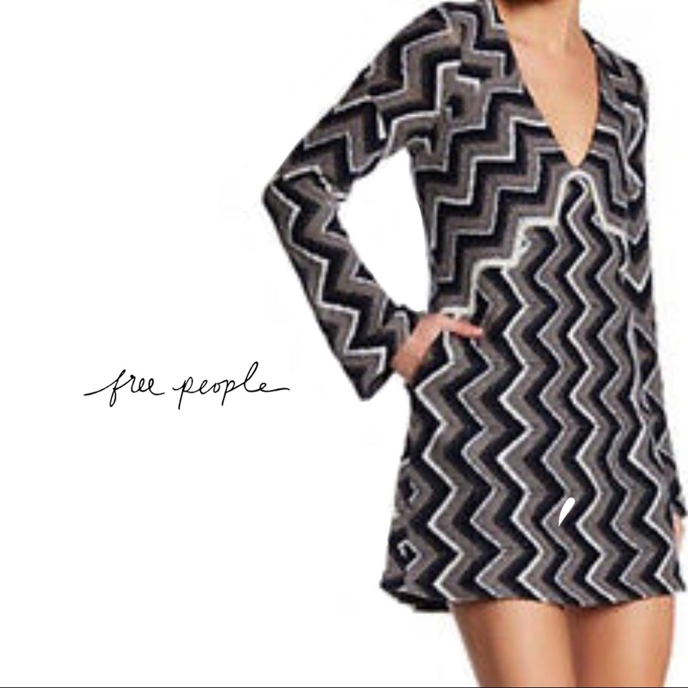 Free People Wool Rihannan Dress sz L